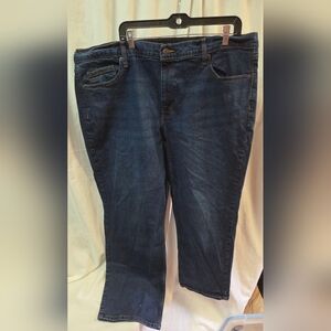 Relaxed Fit Dark Blue Denim Jeans